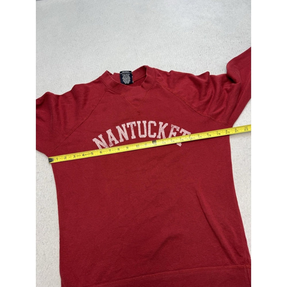 Nantucket Sweatshirt Mens Medium Red MV Sport Crewneck Pullover Fleece Graphic - Picture 5 of 7